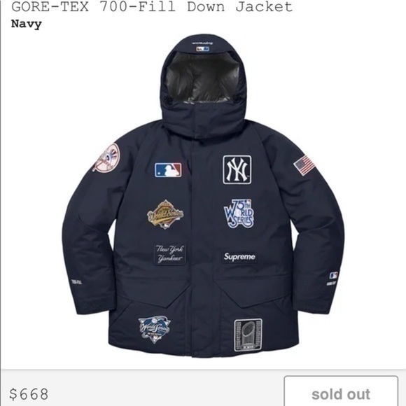 ON HOLD CHECK OUT MY STORE - Supreme ®/ New York Yankees ™  GORE-TEX 700 Jacket - Picture 2 of 9